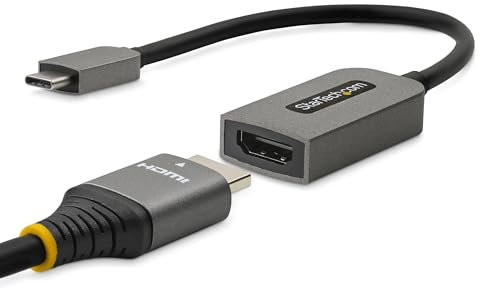 StarTech.com Adattatore USB C a HDMI - Convertitore da USB Tipo C a HDMI 2.1 4K 60Hz HDR10 - Adattatore Dongle 60Hz HDR10 per Monitor/TV/Display (USBC-HDMI-CDP2HD4K60)