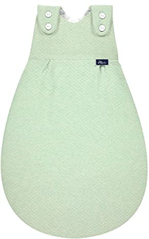 Alvi Baby Mäxchen Außensack quilt türkis/Ganzjahresschlafsack mitwachsend/Babyschlafsack größenverstellbar/Alvi Kinderschlafsack ohne Ärmel/für Jungen und Mädchen ab 0 Monate