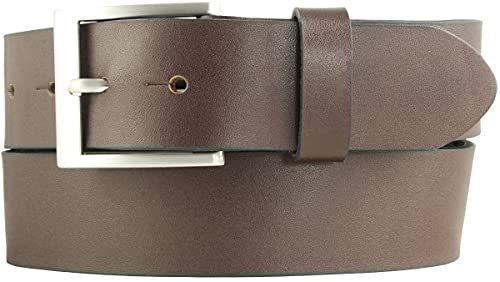 BELTINGER Überlängen-Gürtel mit Edelstahl-Gürtelschnalle aus Vollrindleder 4 cm | 120-180 cm Ledergürtel für Herren 40mm | Herren-Gürtel in Übergrößen