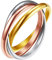 FindChic Edelstahl Wickelring Damen 3er Ring Trinity Ring Frauen Trauring Modeschmuck Ehering Promise Ring 15.75