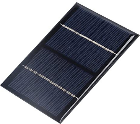 EVTSCAN 1.5W 12V Mini Solar Panel, 4.5x3.5 Inch Polycrystalline Solar Cell Panel, for Smartwatch, Security Cameras, LED Flashlights, Mobiles and Laptops, Without Power Storage Function