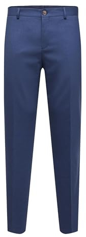 SELETED HOMME Men's SLHSLIM-Neil TRS B NOOS Anzughose, Blue Depths, 58