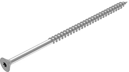 SECCARO Spanplattenschraube 5 x 120 mm, Edelstahl V2A VA A2, Holzschraube mit Teilgewinde, TX/Innensechsrund 75 Stück