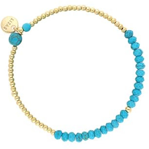 Lizas Armband türkis Armband Perlenarmband verschiedene Varianten (gold/türkis)