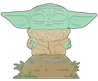 Loungefly POP! Large Enamel Enamel Pin Star Wars: GROGU - The Child - The Mandalorian Emaille-Nadeln - Niedliche Brosche Zum Sammeln - Für Rucksäcke & Taschen - Geschenkidee - Offizielle Handelswaren