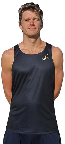 Life is Beachy AVP Beachvolleyball-Spieler-Tanktop – S bis XXL, Schwarz, Groß