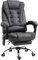 Vinsetto Fauteuil de Bureau massant et Chauffant, Chaise de Bureau Ergonomique Hauteur réglable, Dossier inclinable, Repose-Pieds, télécommande Filaire, pivotant 360°, Tissu en Microfibre, Gris foncé