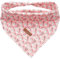 Lionheart glory Hundehalstuch 1 Päckchen waschbar weiche Baumwolle Weihnachten Lätzchen Schal, einstellbar Kerchief Quadratische Hund Halstücher für kleine Hunde Rosa Halstücher