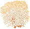 500 g zufällige runde schillernde Glasmosaikfliesen, kreative schillernde Glasmosaikstücke für Bastelarbeiten, Blumentöpfe, Vasen, Tassen, Gartendekoration, Mosaikherstellung (orange)
