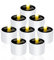 ZOYDP Lot de 8 bougies chauffe-plat solaires étanches pour l'extérieur - Sans flamme - Bougies chauffe-plat LED vacillantes - Pour l'extérieur, le jardin, les mariages, les fêtes - 5 x 6 cm