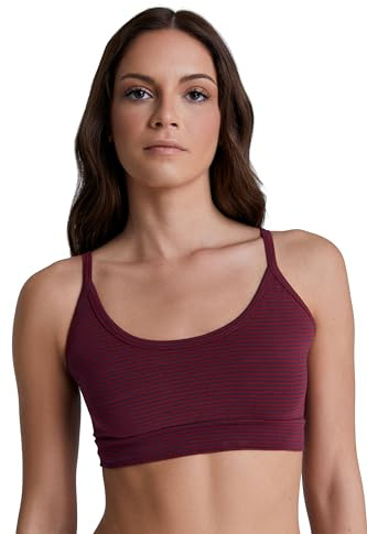 ALBERO NATUR Damen Bustier Bio-Baumwolle Sport BH Unterhemd Yoga Pilates