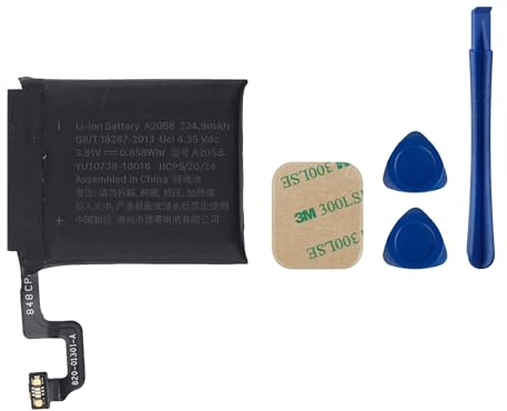 Swark Batería de repuesto A2058 compatible con Apple Watch 4 Series 4 (4th Gen) 40 mm modelo A1975 A1977 A2007 (GPS + Cellular/GPS) con herramientas