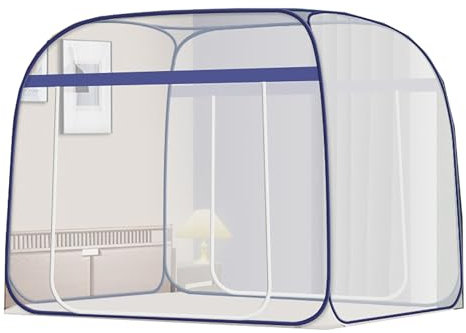 CUTTE Moskitonetz mit Durchgehendem Boden Betthimmel für Einzel- Bis Kingsize-Betten Atmungsaktive Schlafzelte Bettwäsche Traumzelte Moskitonetz,03,150x200cm