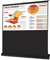 Écran de Projection Portable 80 Pouces, Facile à Transporter,Écran de Projection 4k et 8k 16:9 sur Pied Rétractable Noir Mini Prenant Pas Place Projecteur pour Café, Maison et Entreprise