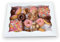Link Print and Packaging ltd 6-Pack Premium Bakery Boxes with Window, 23cm x 16.5cm x 8cm, Large White Card Cookie Boxes, Deep Treat Boxes for Donuts Chocolate Fruit Pastries Graze Boxes