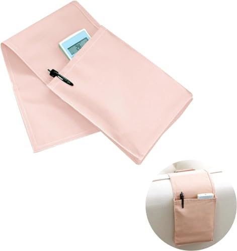 Ruikcoll Couch Sessel Bett Storage Tasche, Armlehne Organizer für Sofa, zur Aufbewahrung von Handys, Fernbedienungen und Stiften (Rosa)