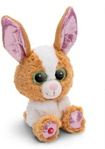 NICI GLUBSCHIS Kuscheltier Hase Paddy BO 15cm braun - Stofftier aus weichem Plüsch, niedliches Plüschtier zum Kuscheln und Spielen, für Kinder & Erwachsene, tolle Geschenkidee - 61547