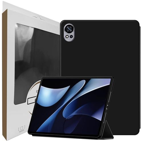 zZjoOoj Funda de silicona para Huawei MatePad 12X (2024) de 12 pulgadas, funda protectora ligera con función de soporte y función de apagado automático/despertador, color negro