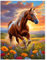 Cheukka Diamond Painting Set, Pferd 5D Diamant Painting Bilder, DIY Mosaikherstellung Diamond Art Kits Diamant Malerei Set für Erwachsene und Kinder, Haus Wanddeko 30x40cm