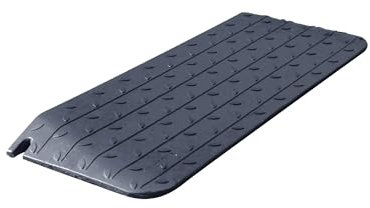 ZincOrange Rampe de Seuil en Caoutchouc Antidérapante avec Capacité de Charge de 998 Kg, Rampe de Bordure Robuste pour Chaises Roulantes, Motos et Circulation Piétonne (5cm, pièces, 1)
