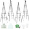 Ytaoeo Rankhilfe Metall für Gartenobelisk,4 Stück Pflanze Obelisk Sets,Robuste Rankhilfe,160cm Verstellbarer höhe Rankhilfe Pflanzenstütze,Rankgitter für Tomaten,Rosen,Gurken