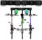 DAJAVE Bike Storage Wall Mount for 4 Bikes + 3 Helmets, Heavy Duty Bike Rack Wall Mounted Bike Hanger for Home Garage - Up to 400lbs