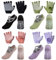 ZZBIQS 8 Paar Yoga Handschuhe und Socken, Rutschfeste Yoga-Pilates-Socken Fingerübung Grip Handschuhe für Damen mit Griffen & Riemen, ideal für Ballett, Krankenhaus, Barre,Heimsport und Bewegung