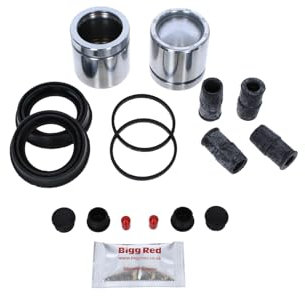 Compatible with BMW 3 Series E90 Front Brake Caliper Seal Rebuild Repair Kit & Pistons
