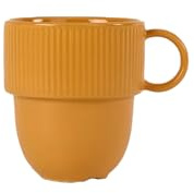 Sagaform Inka Tasse mit Henkel aus New Bone China in der Farbe Gelb Pantone 4023C, 250ml, 5018535