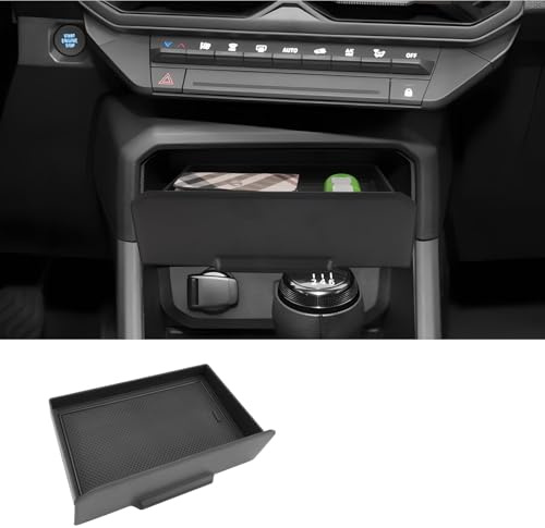 LUWU Aufbewahrungsbox für Dacia Duster 3 III/Bigster 2024 2025 2026 Mittelkonsole Schublade Verstecktes Aufbewahrungsfach, Center Console Organizer Tray mit Anti-Rutsch-Matte Duster 3 Zubehör