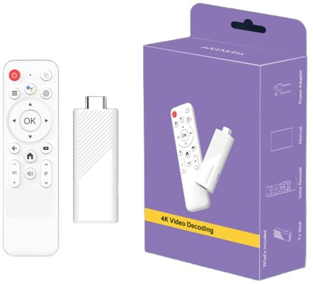 H96 MAX Android 14.0 TV Stick ATV RK 3518 Quad-Core 16GB WiFi6 2.4G/5.8Ghz BT5.0 4K AV1 Ultra HD Voice Control Smart Home Player