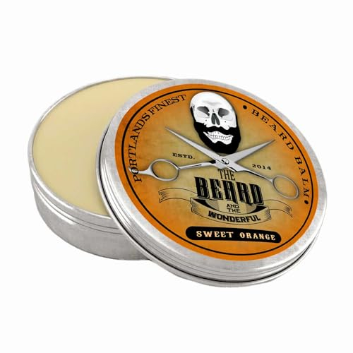 Bartbalsam, 30 ml, nicht ausspülen, zum Zähmen von Bärten, Bartpflege, beste Qualität, natürlicher Bio-Bart-Weichmacher, große Dose, süßer Orangenduft