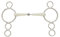 Lorina Flexi einfach gebrochene 3 Ring Trense (6in / 150mm) (Silber)