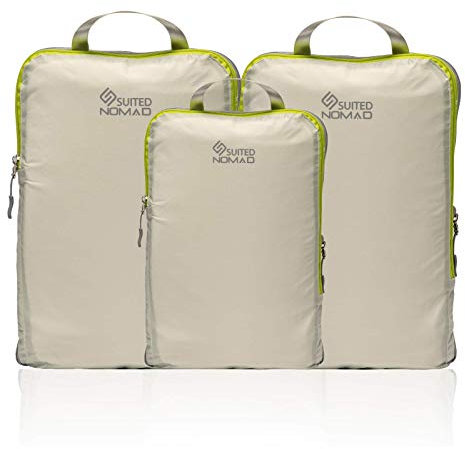 6 Set/3 Set Ultralight Compression Packing Cubes, Suitcase and Backpack Travel Organiser Bags