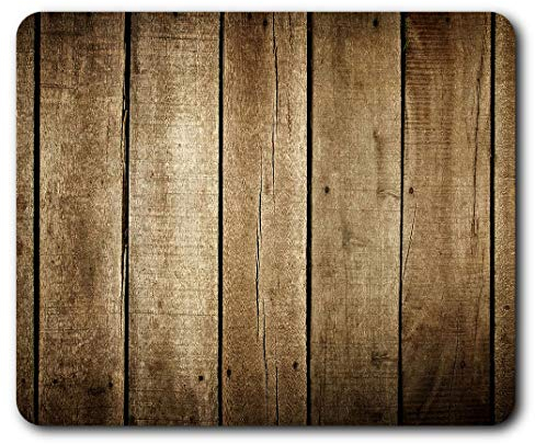 Wooden Floor Effect Mouse Mat Pad - Wood Joiner Garage Workshop Mat Dad Brother Uncle Men's Computer PC Laptop Gaming Office Home Desk Accessory Gadget 3674