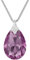 Collana in argento Sterling 925 con cristalli Swarovski®, a goccia, in diversi colori, collana con ciondolo, da donna, splendido gioiello da donna con confezione regalo, cristallo