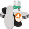 biped 4 paires de semelles en charbon actif - Semelles pour hommes et femmes contre la transpiration et les odeurs - Semelles latex souples pour des pieds frais z2727(37)