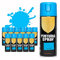 BESCH Pintura Spray 400ml para Metal/Madera/Plástico (Azul Claro, 400 ml (Paquete de 12)