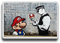 BANKSY Mario Policeman Street Art FRIDGE MAGNET! JUMBO SIZE