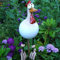 Keramik Huhn Gartendeko, Tierfigur Gartenstecker Keramikfigur Handarbeit Ornament, Gartendeko Huhn Deko,Handarbeit Gartenstatue Dekorative Henne Huhn Gartenstecker,Gartenfigur Gartendekoration