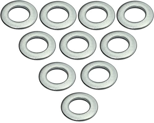 AERZETIX - C49238 - Juego de 10 Arandelas planas universales M6 acero inoxidable A2 - Ø exterior 12mm - espesor 1.5mm - DIN 125