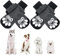 KOOLTAIL Hundesocken, rutschfest, für Hunde, Pfotenschutz, 2 Paar, verstellbare Hundesocken für Haustiere, draußen und drinnen, x-klein