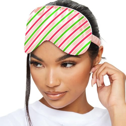 SMUG Schlafmaske für Männer und Frauen aus superweichem Satin | Weich, gesund & tiefer Schlaf | Sleeping Mask reduziert Falten, Augenringe, fördert Melatoninproduktion | Hält Licht ab | Süßwarenladen