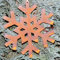 Rostikal Schneeflocken Gartenstecker Rost 60 cm Winter Deko Weihnachten Gartendeko Vintage