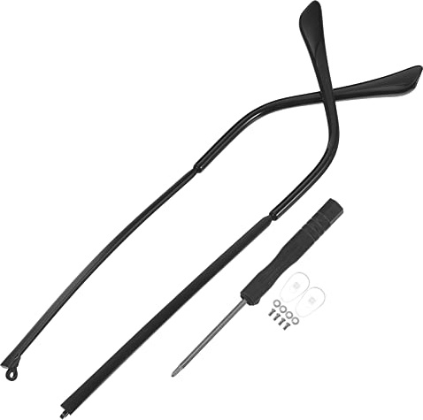 STOBOK Glasses Arm Legs Spectacle Legs 1 Pair Glasses Arm Replacement Metal Eyeglasses Temple Sunglasses Arm Universal Glasses Retainers Eyewear Frame Legs Eyeglasses Accessories Black