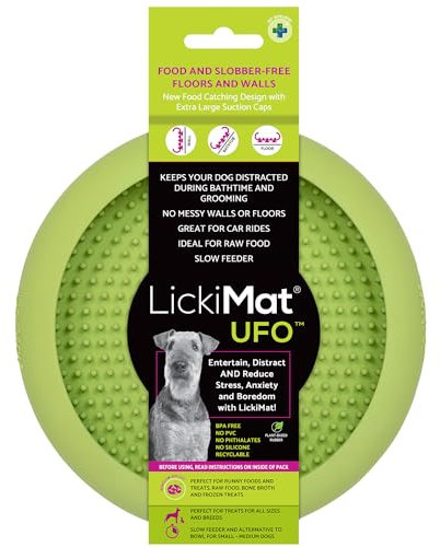 LICKIMAT - Cuenco para Perro UFO Verde - (645.5490)