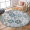 Nyescasa Runder Teppich Vintage Boho Teppich Waschbar Baumwollteppich Mandala Bedruckt Teppich Wohnzimmer Rund 80cm Flauschig Modern Teppich für Schlafzimmer Wohnzimmer Esszimmer Küche Innen