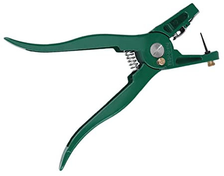 Pinza Marchi Auricolari, Pinza per Marchi Maiale con Perno Ricambio, Applicatore Universale per Bestiame per Bovini, Ovini, Suini, Mucche, Pinza in Metallo per Utensili per Allevamento di Capre