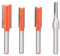 Akylin 4pcs Straight Router Bit 1/4 Inch Shank, Two Flute Router Cutter Bit, Carbide Tipped Straight Router Bit for Woodworking Slotting - 5/16, 3/8, 1/2, 13/64 Cut Dia