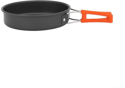 YUANGANG Poêle à frire de camping avec revêtement antiadhésif, pliable et portable, fonction anti-brûlure pour la cuisine en plein air (petite), 9QTL445Z40S4A2K7RX78Y6DX1